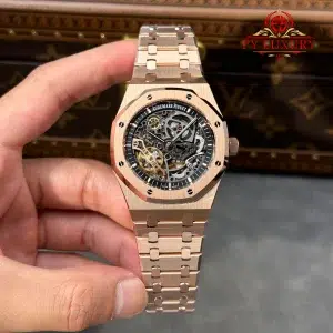 Audemars Piguet Royal Oak 15407OR Openworked Skeleton Dial Rose Gold 1:1 Best Replica THB 41mm (Free Sprung)