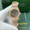 Audemars Piguet Royal Oak 15407OR Openworked Skeleton Dial Rose Gold 1:1 Best Replica