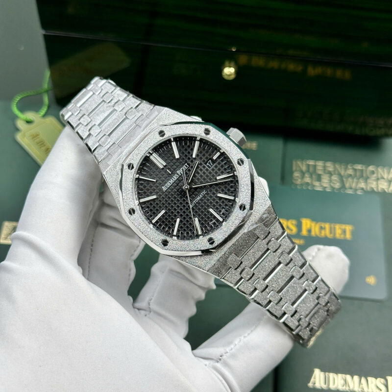 Audemars Piguet Royal Oak 15454BC Frosted Gold Black Dial 1:1 Best Replica APSF 37mm