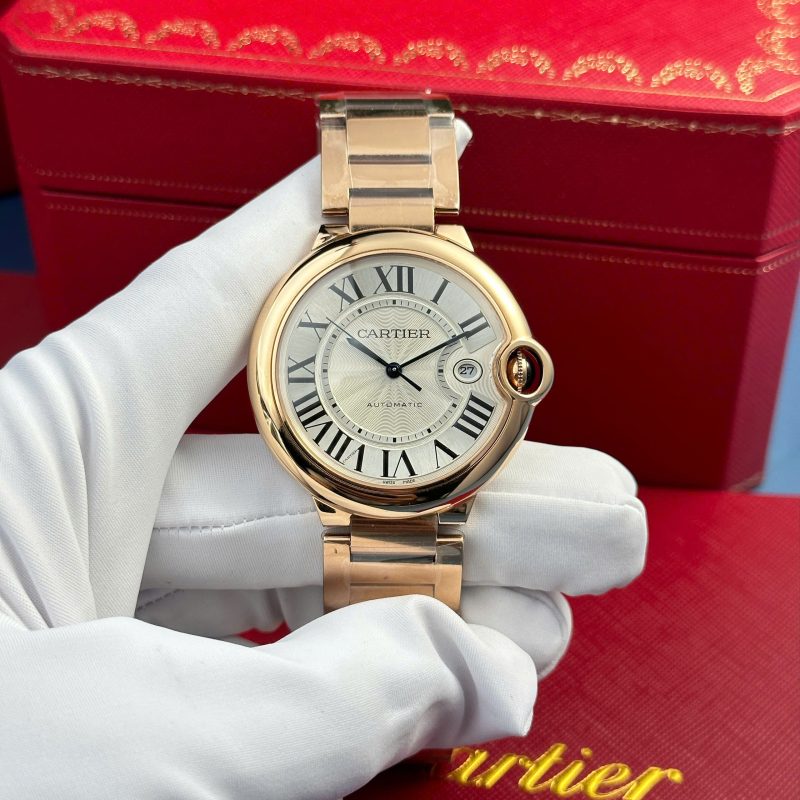 Cartier Ballon Bleu WGBB0039 Rose Gold White Dial Best Replica