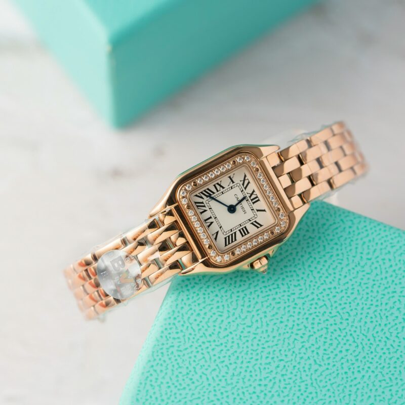 Cartier Panthère WJPN0049 Rose Gold Diamond Bezel Ladies Replica