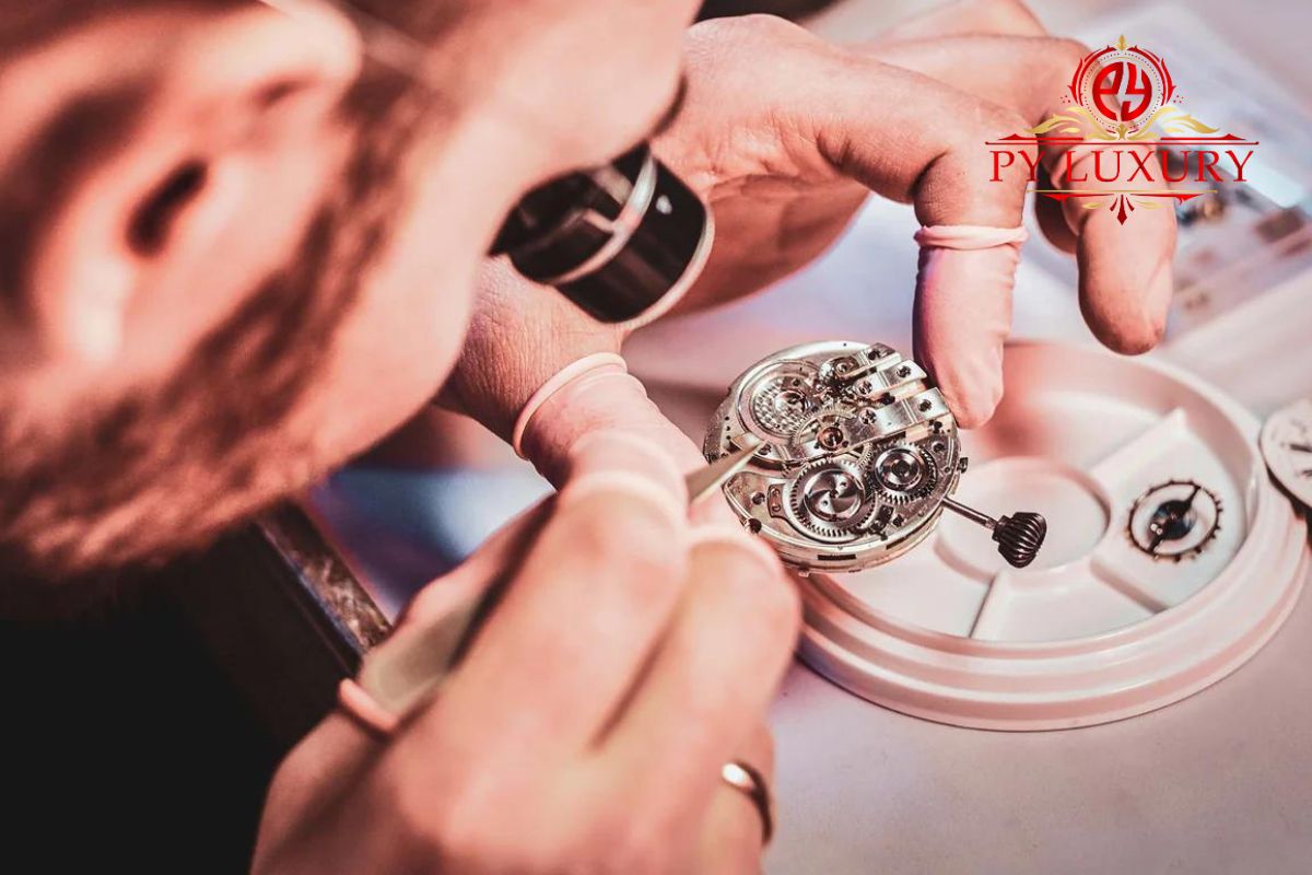 A Watch Specialist Repairing a Replica Watch