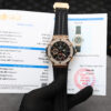 Đồng Hồ Hublot Big Bang Chronograph King Gold Mặt Đen Viền Đá Moissanite Replica 41mm