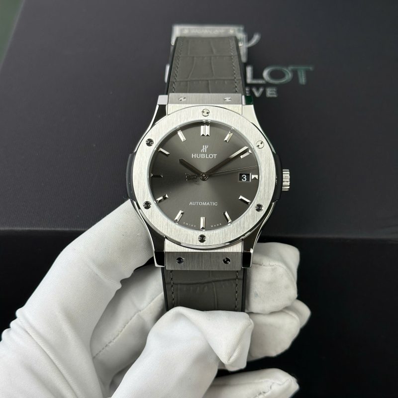 Hublot Classic Fusion Titanium Men Grey Dial WWF Factory Best Replica 45mm