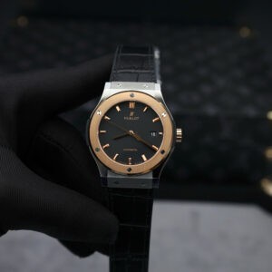 Hublot Classic Fusion Titanium King Gold Black Dial Best Replica 42mm