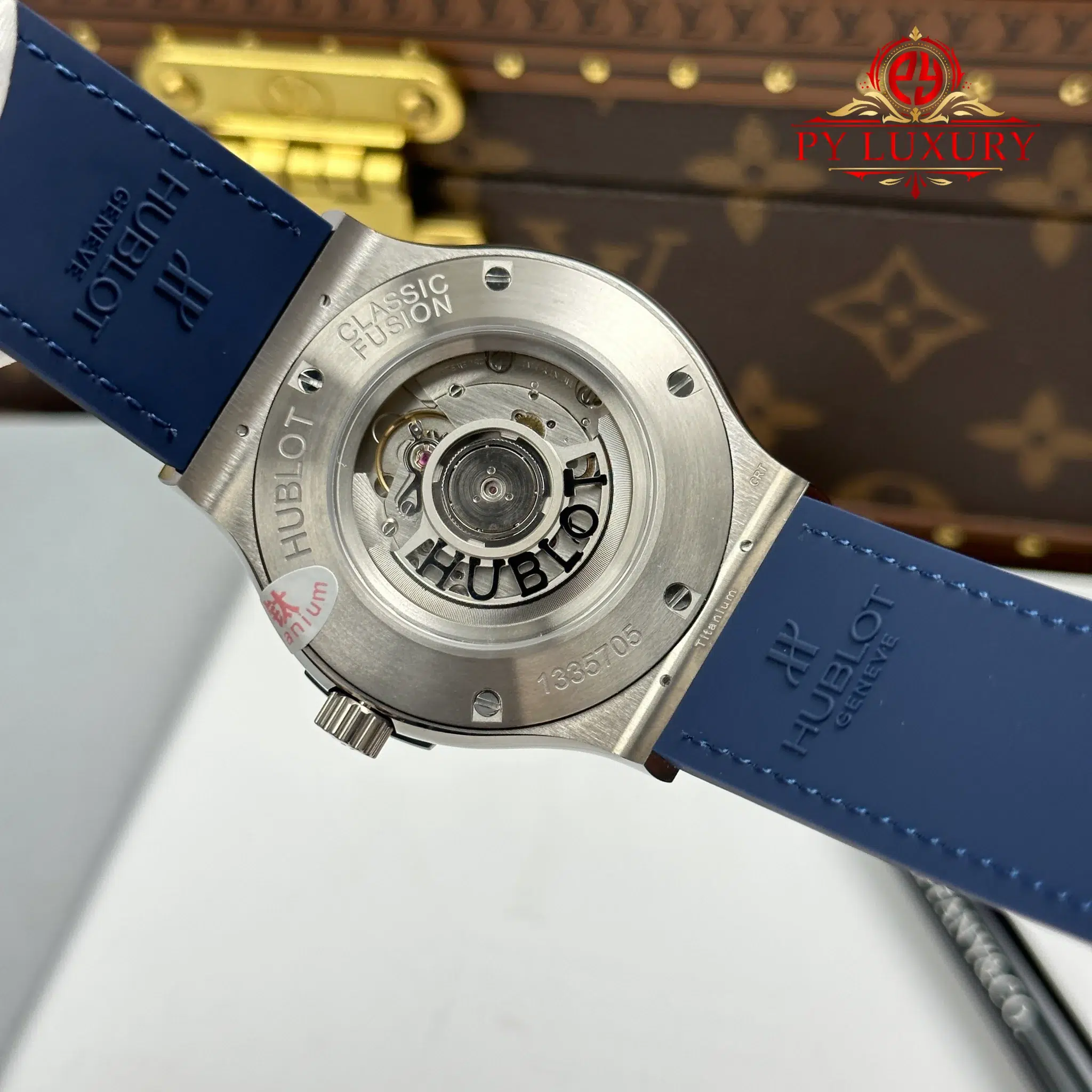 Hublot Classic Fusion Titanium Navy Blue Dial 1 1 Best Replica 45mm JJZ - 9