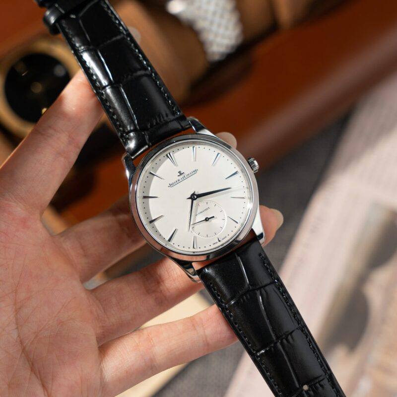 Jaeger-LeCoultre Master Ultra Thin Small Seconds Q1218420 Silver Dial Leather Best Replica 39mm