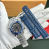 Omega Seamaster Diver 300M Chronograph Grey Dial Blue Ceramic Bezel