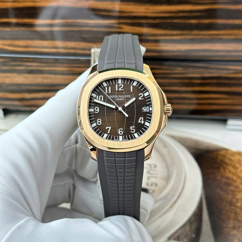 Patek Philippe Aquanaut 5167R-001 Rose Gold Modified Version Brown Dial + Hands + Movement Super Clone Best Replica