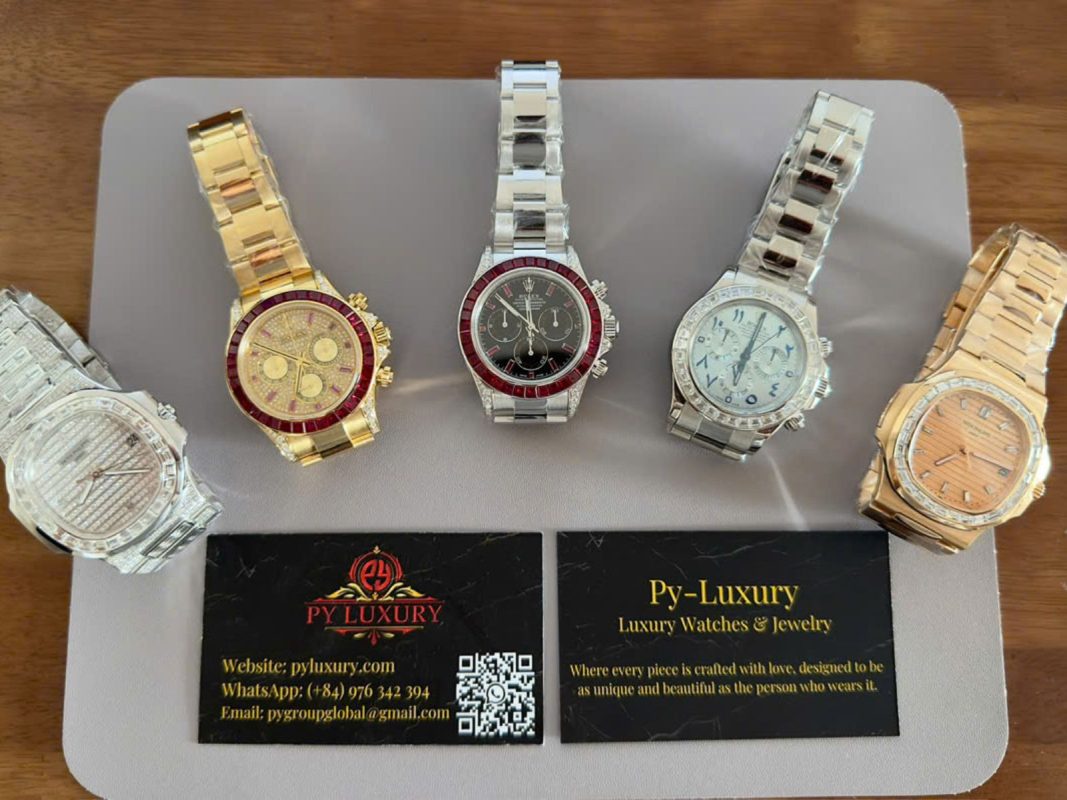 Replica watches displayed at Py-Luxury store in Vietnam