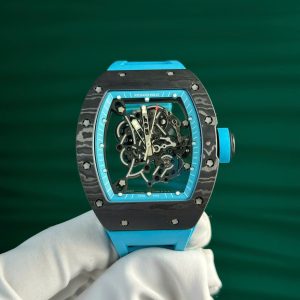 Richard Mille RM055 Bubba Watson Yas Marina Circuit Carbon TPT Blue Rubber Strap 1:1 Super Clone