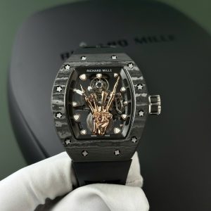 Đồng Hồ Richard Mille RM66 Flying Tourbillon Vỏ Carbon TPT Cót Tay Replica