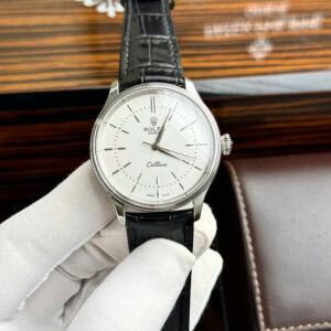 Rolex Cellini Time 50505 White Gold White Dial Swiss Replica 39mm