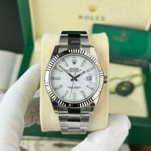 Rolex Datejust 126334-0009 White Luminous Dial Oyster Bracelet Best Replica