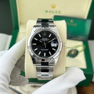 Rolex Datejust 126334-0017 Black Luminous Dial Oyster Bracelet Best Replica