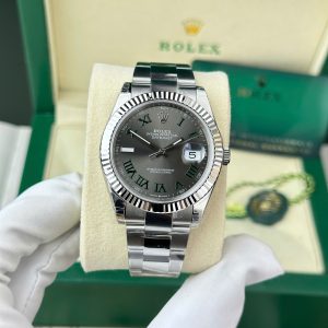 Rolex Datejust 126334-0021 Wimbledon Slate Dial Oyster Bracelet 1:1 Super Clone