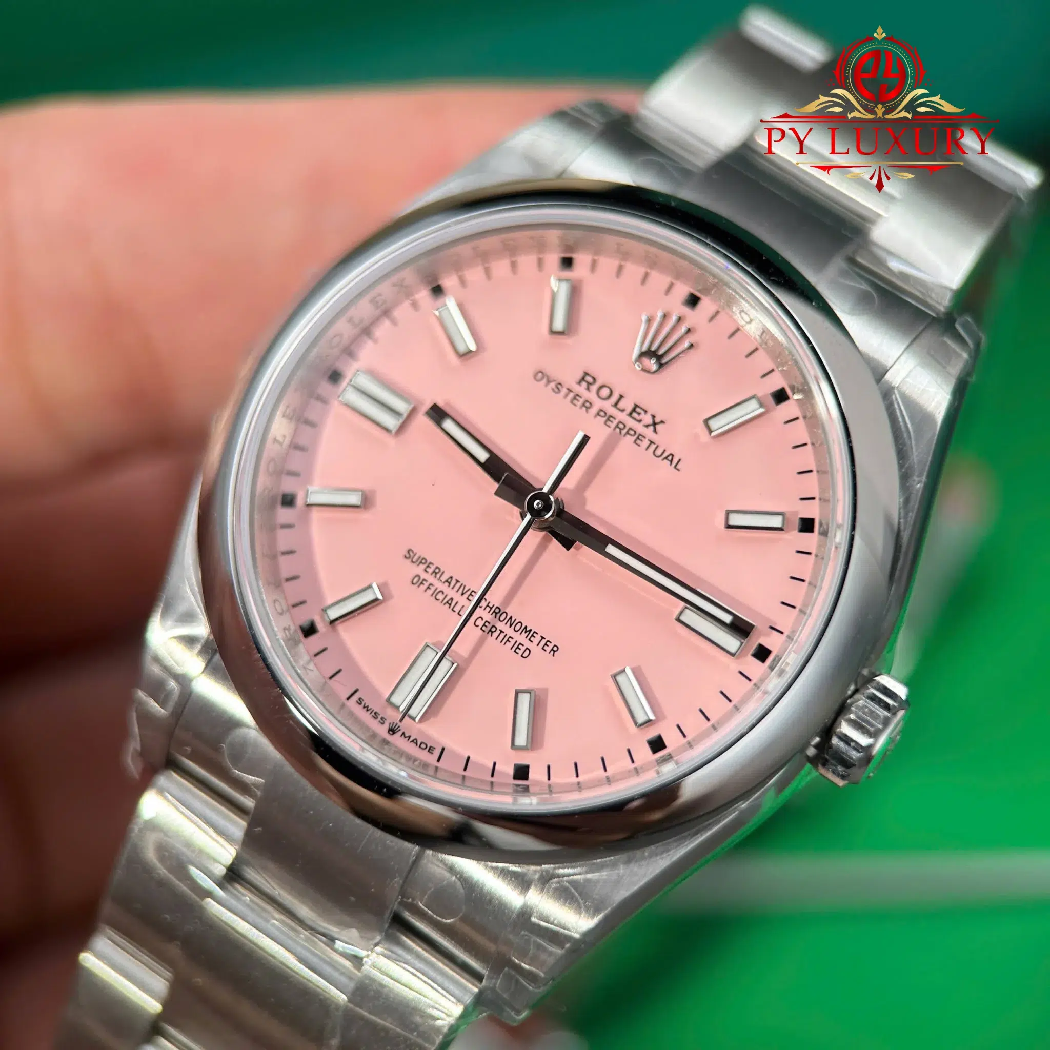 Rolex Oyster Perpetual 126000 Candy Pink Dial Best Replica VSF - 5