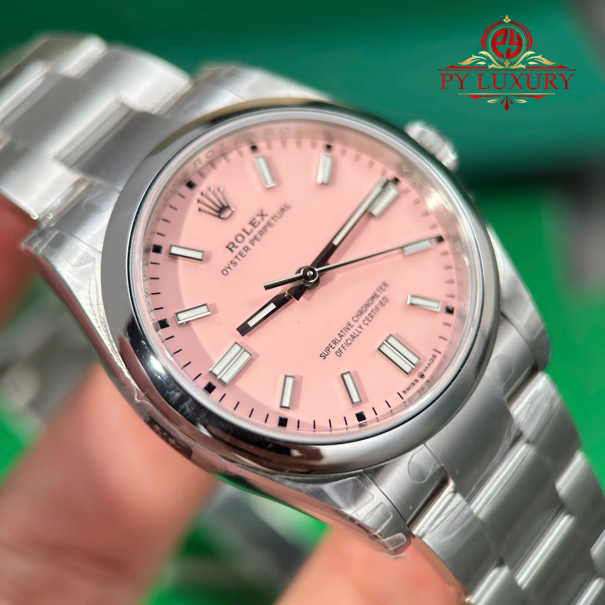 Rolex Oyster Perpetual 126000 Candy Pink Dial Best Replica VSF - 8