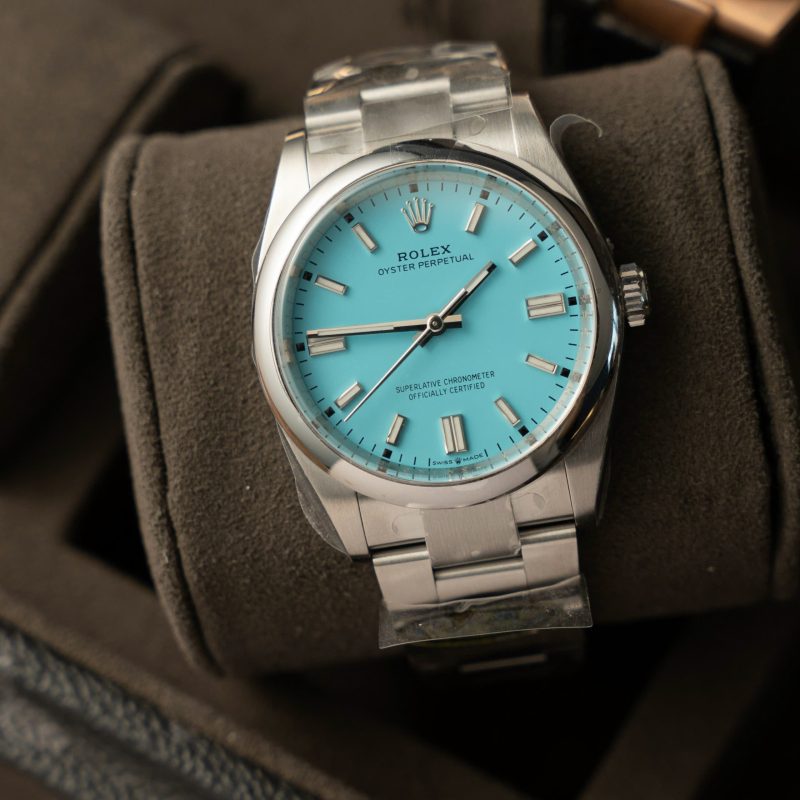 Rolex Oyster Perpetual 126000 Turquoise Blue Dial