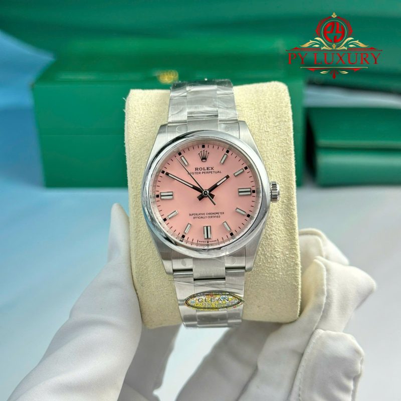 Rolex Oyster Perpetual 126000 Candy Pink Dial Best Replica 1:1 Clean Factory 36mm