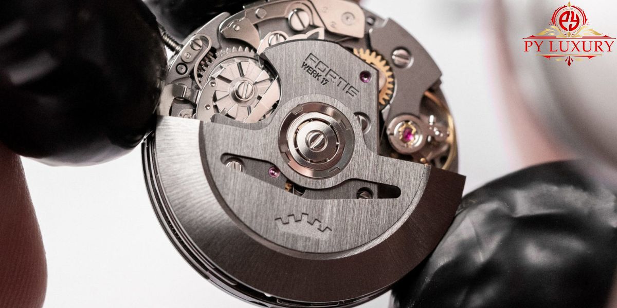 Rotor on an automatic movement of a replica watch