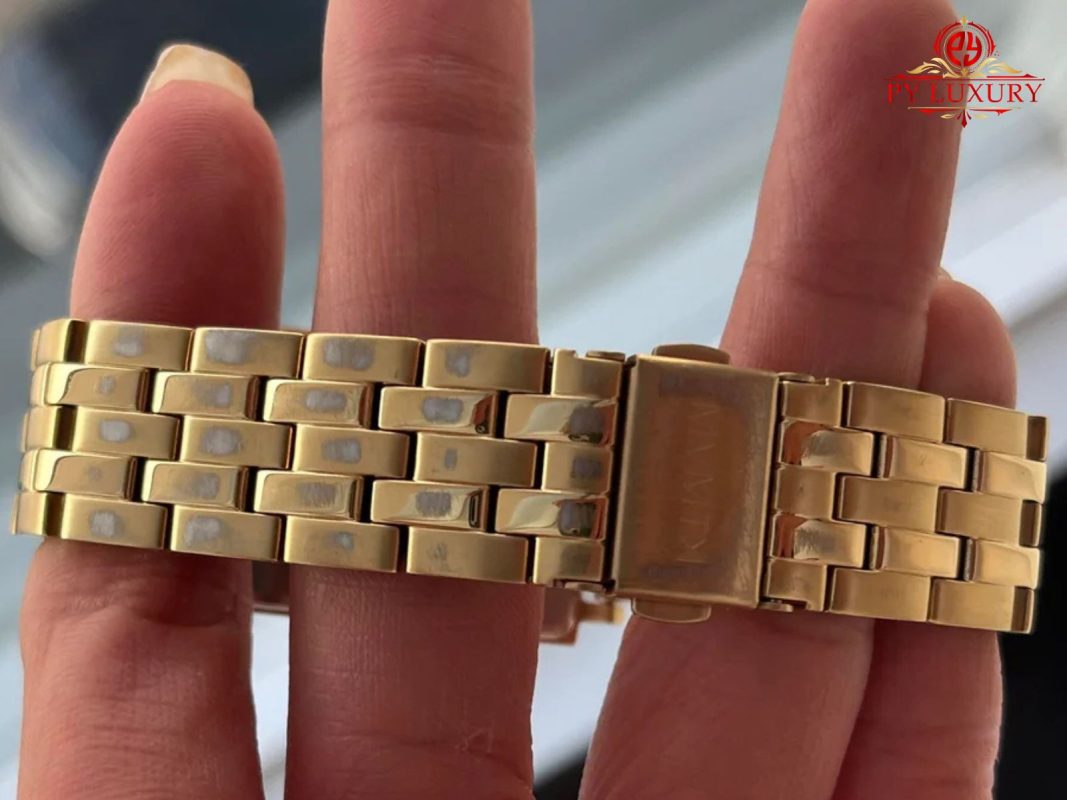 Gold tarnishing on a replica watch