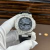 Patek Philippe Nautilus 5724G-001 Blue Dial Baguette Moissanite Full Functions Modified Max Options