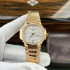 Patek Philippe Nautilus 7118/1200R-001 Rose Gold White Dial Diamond Bezel Best Replica