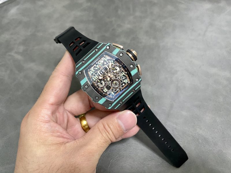 Richard Mille RM11-03 Ultimate Edition Carbon Turquoise Quartz TPT Limited Best Replica