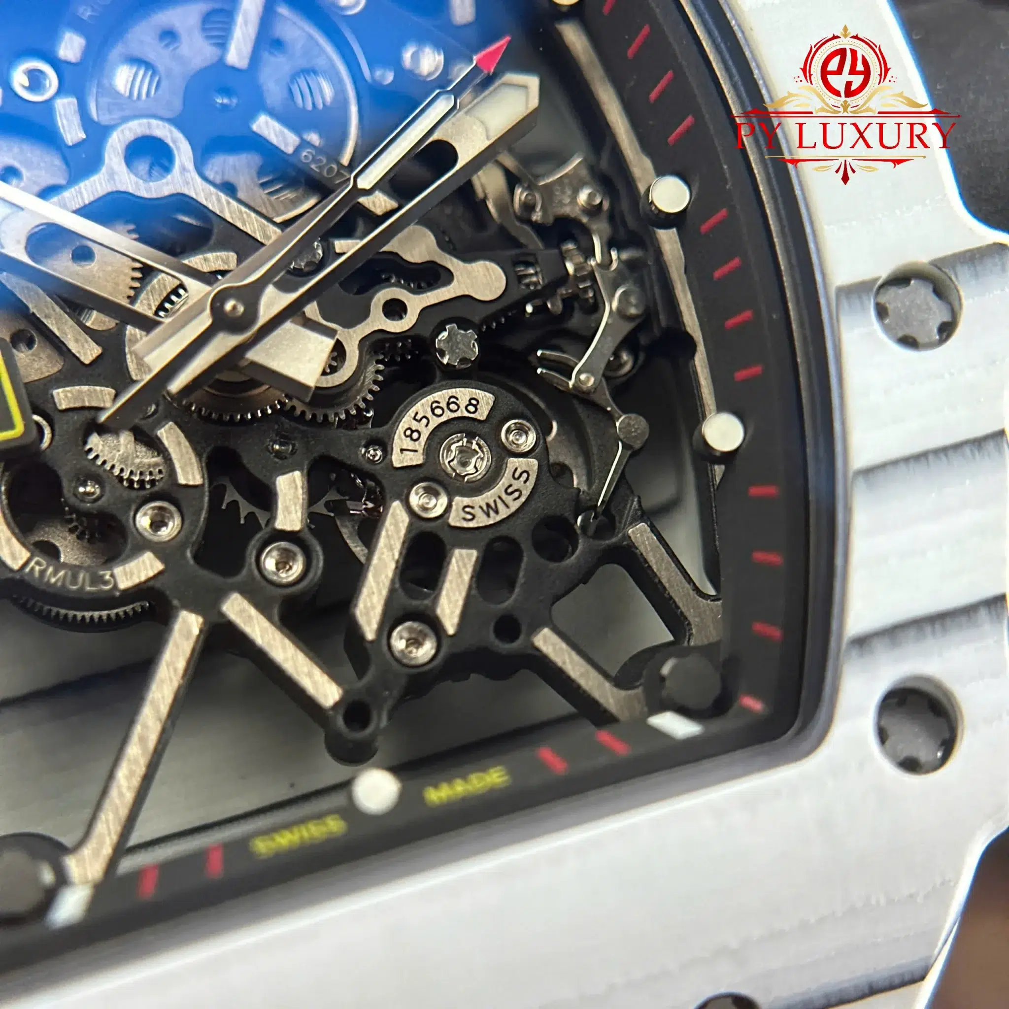 Richard Mille RM35-01 Rafael Nadal White Carbon TPT Limited Edition Super Clone ZF V3 - 6