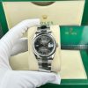 Rolex Datejust 126200-0018 Smooth Bezel Slate Wimbledon Dial Oyster Bracelet Super Clone