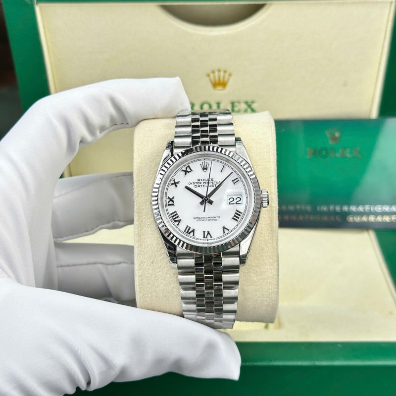 Rolex Datejust 126234-0025 White Roman Index Dial Jubilee 1:1 Replica