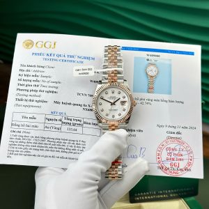 Rolex Datejust 126331 Two Tone 18K Everose Gold Wrapped White MOP Dial Jubilee Best Replica