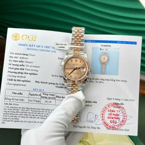 Rolex Datejust 126331 Salmon Diamond Index Dial 18K Everose Gold Wrapped Jubilee Best Replica