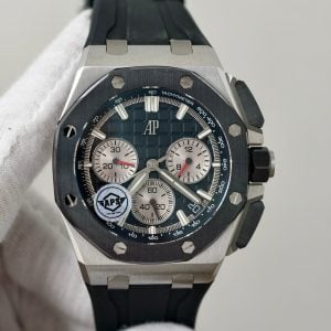 Audemars Piguet Royal Oak Offshore Chronograph 26420SO Steel Black Dial Rubber Band 1:1 Super Clone