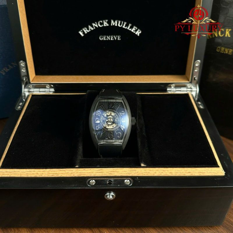 Franck Muller Grand Central Tourbillon Black Carbon Arabic Dial Best Replica