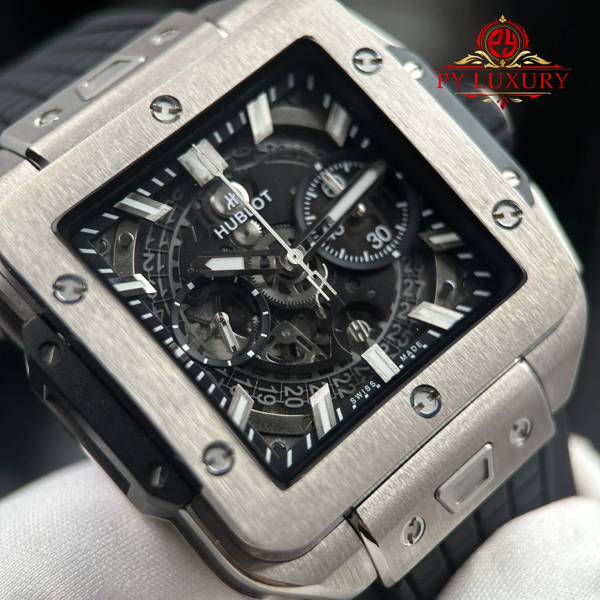 Hublot Square Bang Unico Titanium Automatic Best Quality Replica BBF - 4