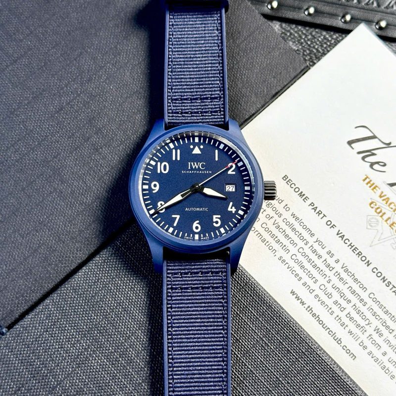 IWC Pilot’s Watch Laureus Sport Blue Ceramic Blue Dial Best Copy