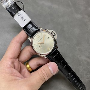 Panerai Luminor Due PAM1249 Ivory Sun-brushed Dial Leather Strap Best Replica