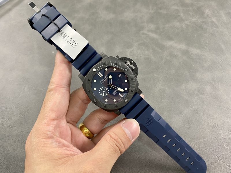 Panerai Submersible Quarantaquattro Carbotech Blu Abisso PAM1232 Blue Dial Rubber Strap Best Replica