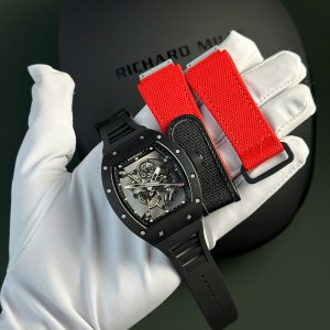 Richard Mille RM055 Bubba Watson All Black Ceramic Rubber Strap Best Replica