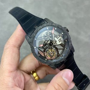 Roger Dubuis Excalibur Monotourbillon DBEX0577 Black Carbon Fiber 1:1 Best Replica