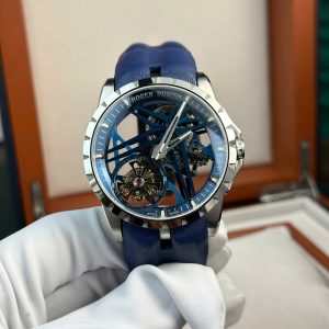 Roger Dubuis Excalibur Monotourbillon Cobalt Blue RDDBEX0838 Best Replica