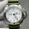 Panerai Submersible Quarantaquattro Bianco PAM1226 White Dial Green Rubber Strap 1:1 Best Replica