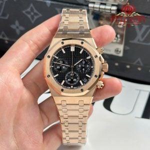 Audemars Piguet Royal Oak 26240OR Chronograph Rose Gold Black Dial 1:1 Best Replica