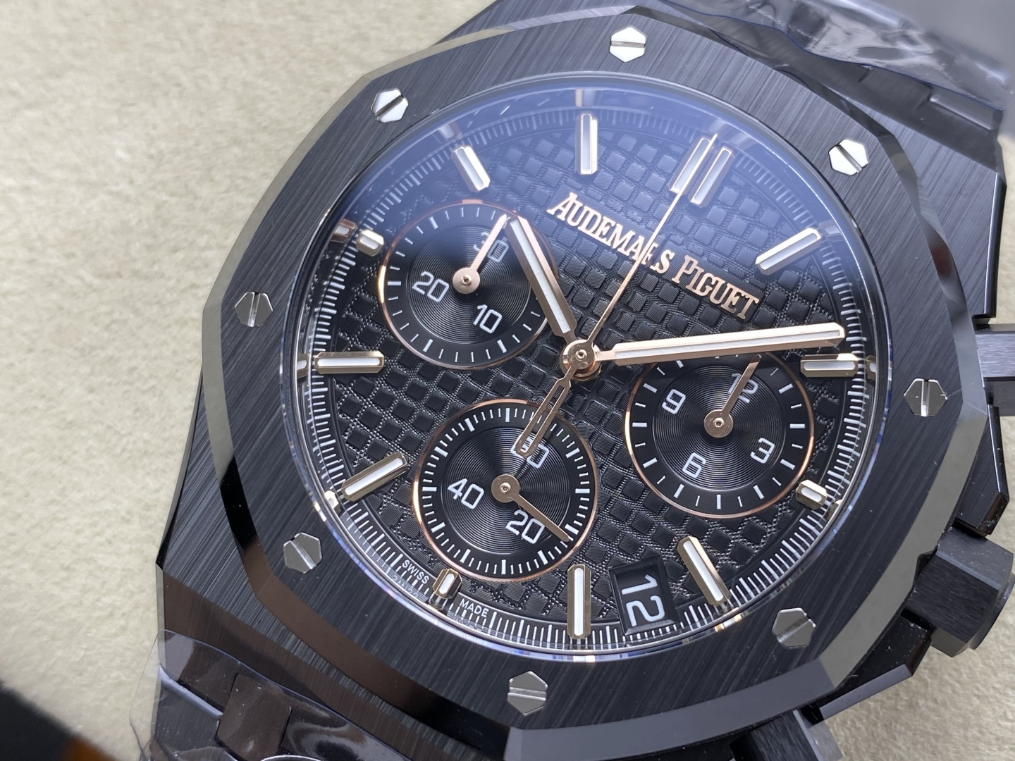 Audemars Piguet Royal Oak Chronograph 26240CE Black Ceramic Super Clone DDF (Free Sprung) - 4