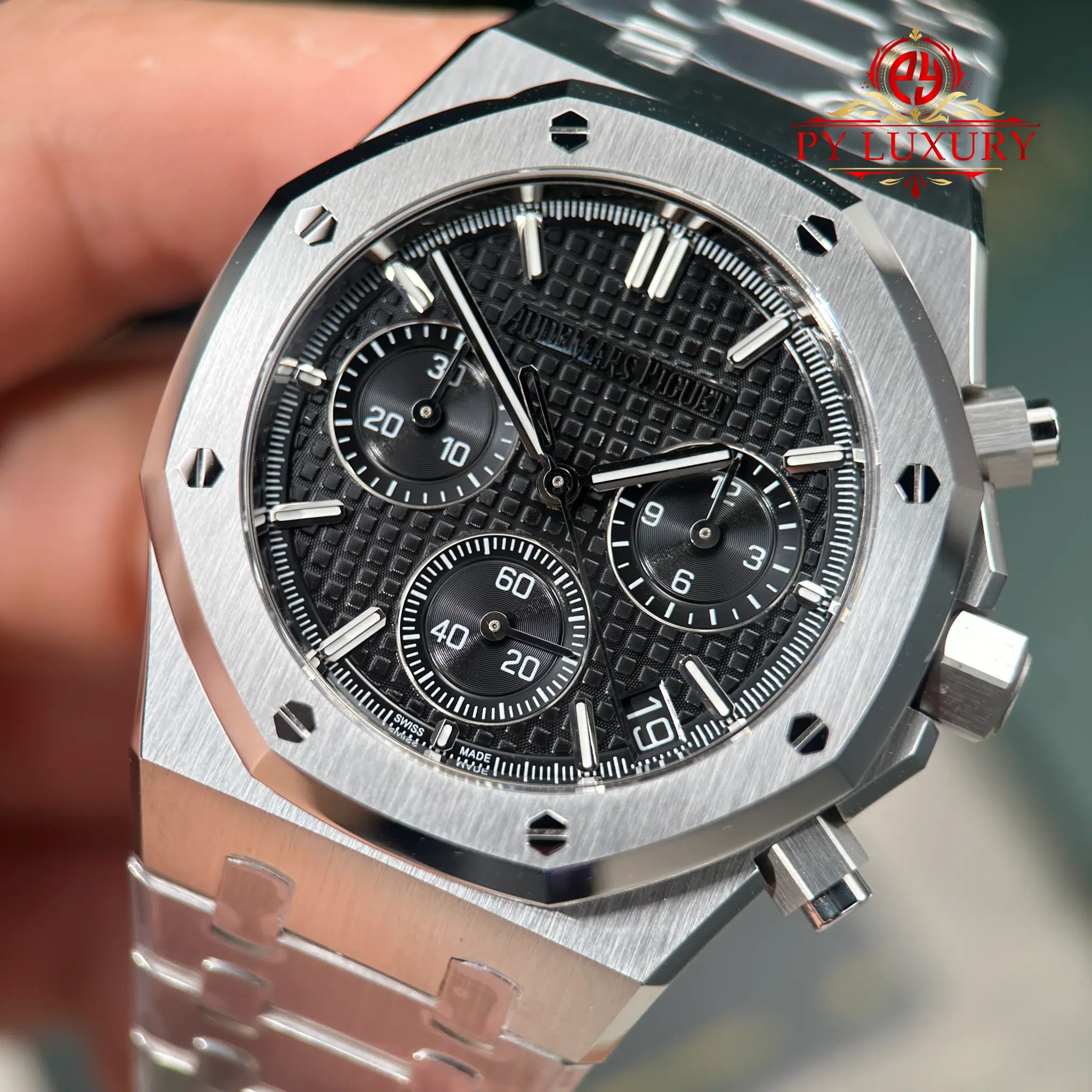 Audemars Piguet Royal Oak Chronograph 26240ST Black Dial Super Clone ZF 41mm (Free Sprung) - 4