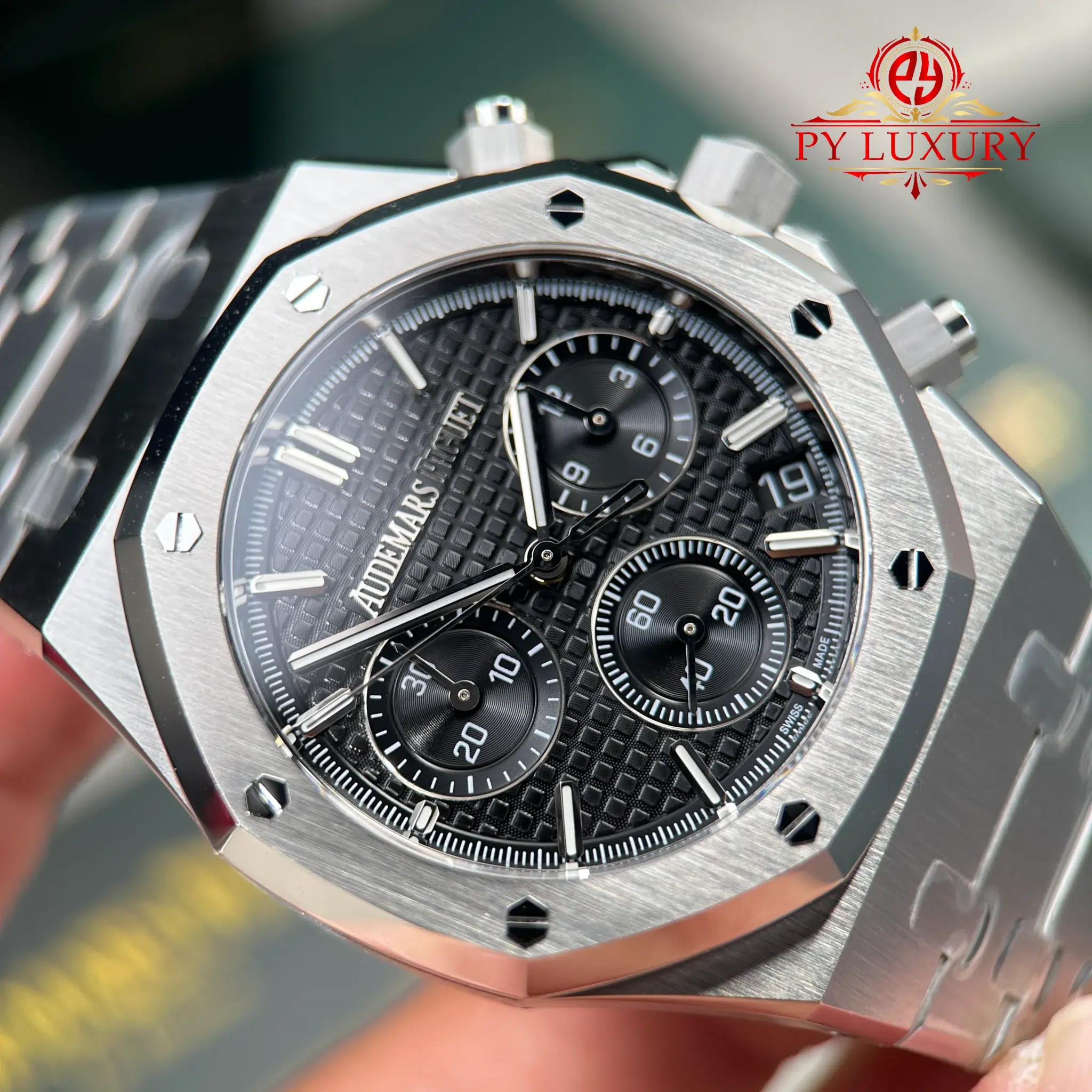Audemars Piguet Royal Oak Chronograph 26240ST Black Dial Super Clone ZF 41mm (Free Sprung) - 5