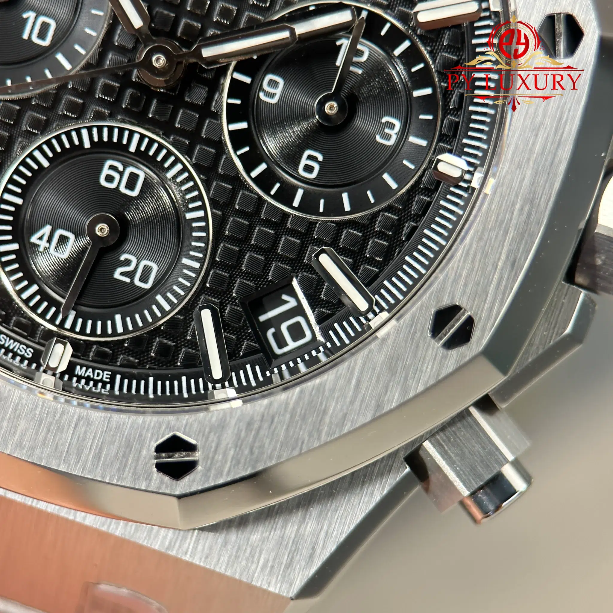Audemars Piguet Royal Oak Chronograph 26240ST Black Dial Super Clone ZF 41mm (Free Sprung) - 7