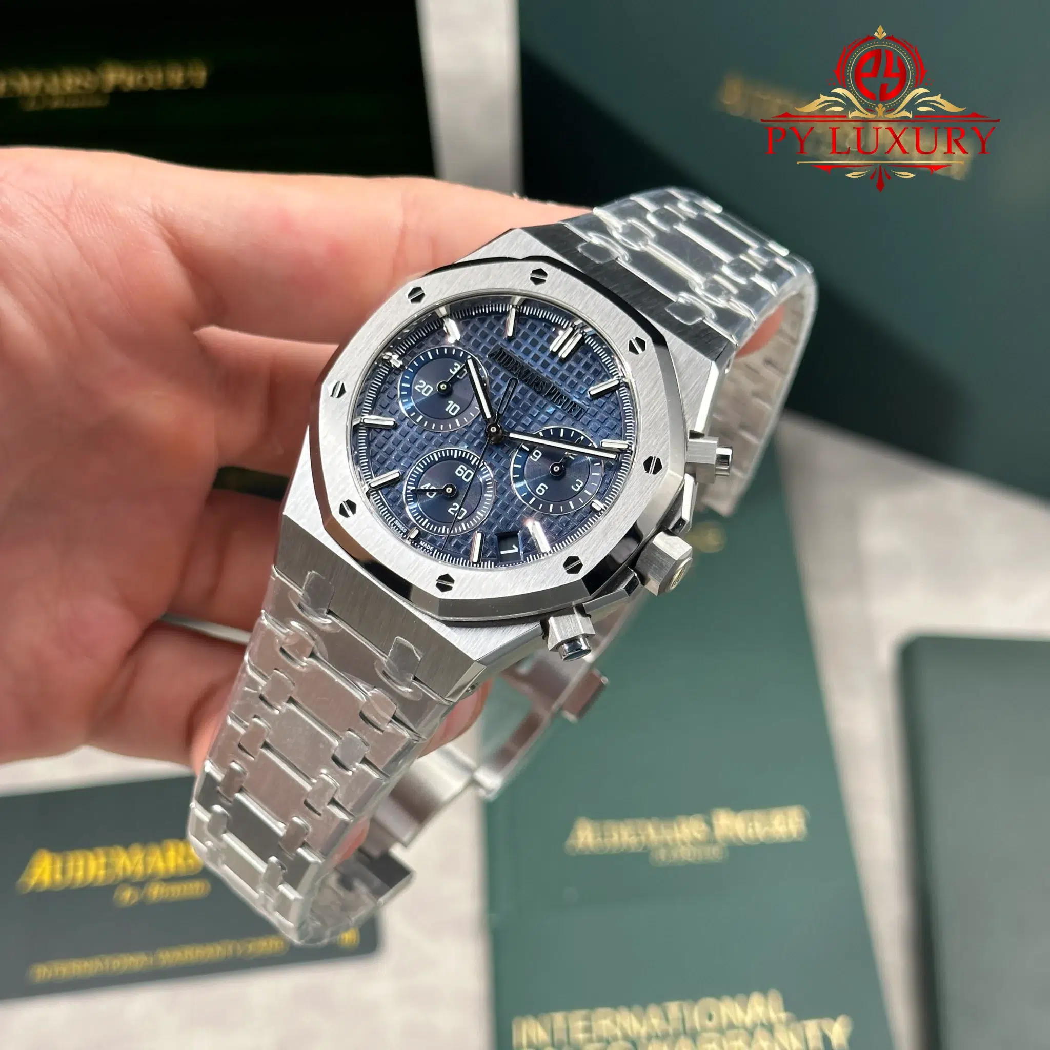 Audemars Piguet Royal Oak Chronograph 26240ST Blue Dial Best Copy Super Clone ZF - 2